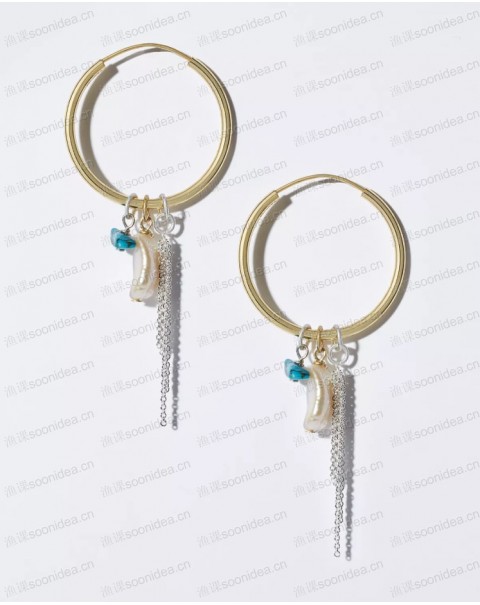 Large Hoop Earrings in 18K Gold-Plated Sterling Silver or Sterling Silver - 100% Exclusive