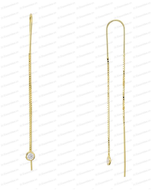 Sterling Silver Dangling Threader Earrings - 100% Exclusive